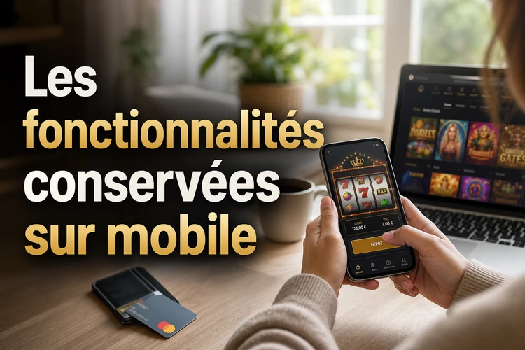 Les fonctionnalités conservées sur mobile