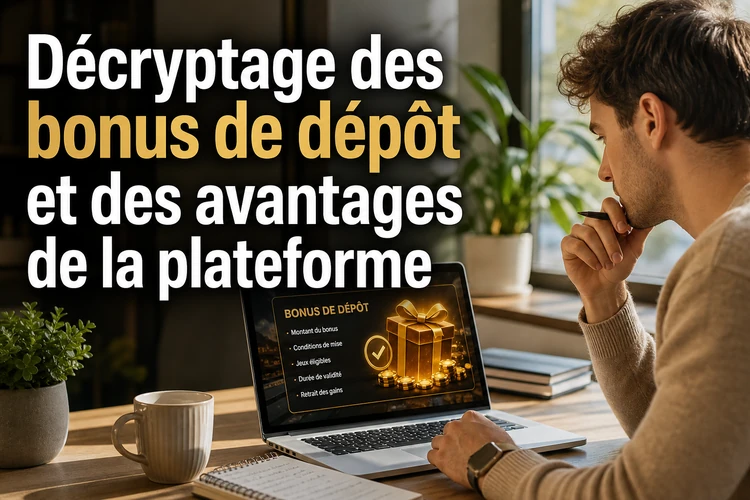 Décryptage des bonus de dépôt et des avantages de la plateforme