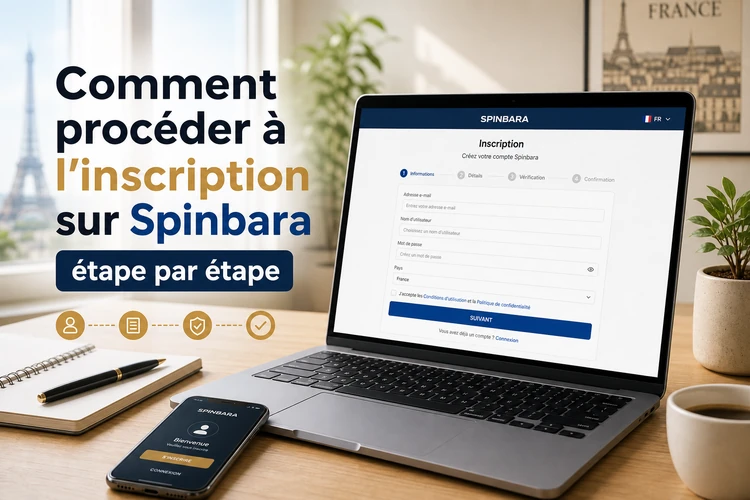 Comment procéder à l'inscription sur Spinbara étape par étape